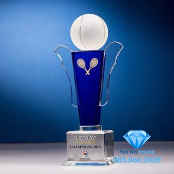 Cúp lưu niệm pha lê giải Tennis M07