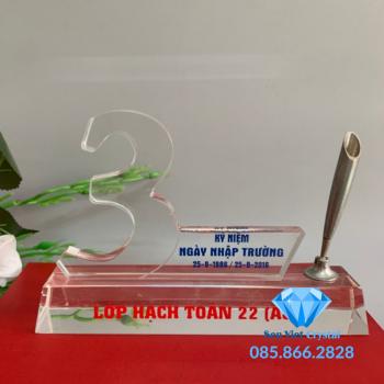 Bộ số kỷ niệm pha lê- 3 năm