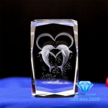 Khối pha lê khắc 3D M02