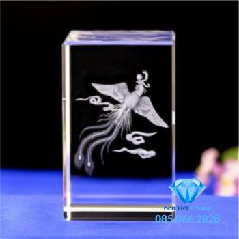 Khối pha lê khắc 3D M10