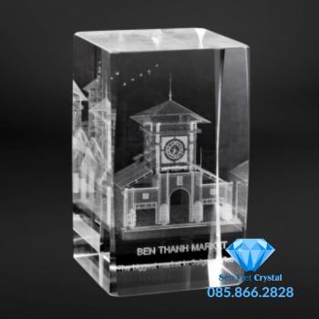 Chặn giấy pha lê khắc 3D